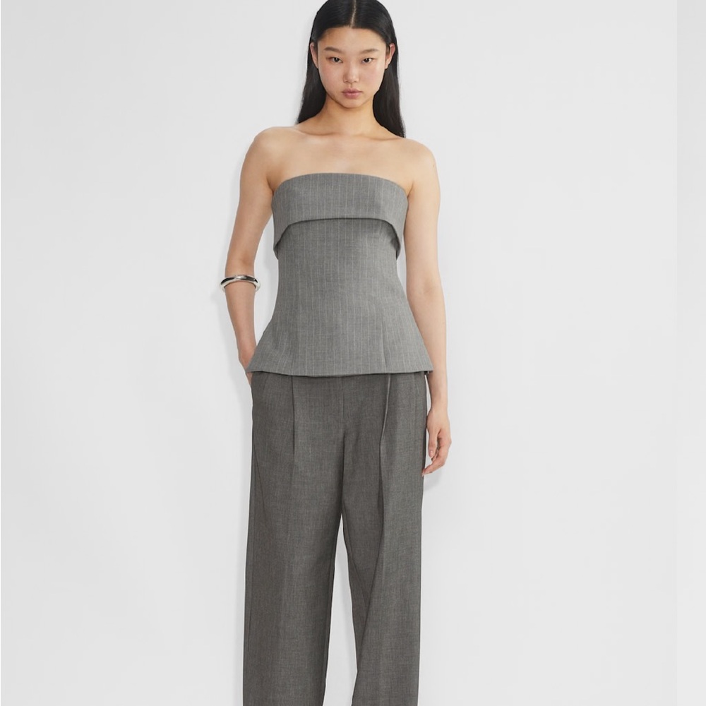 Gray Stripe Babaton Element Tube Top